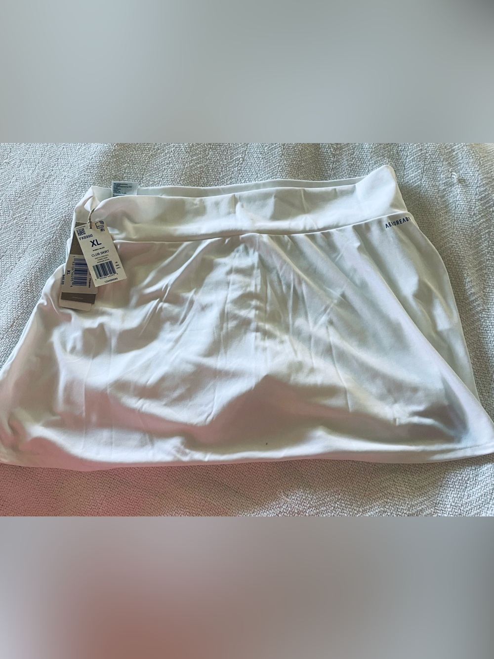 adidas White Women's Athletic Skort with Side Pockets - Picture 2 of 8